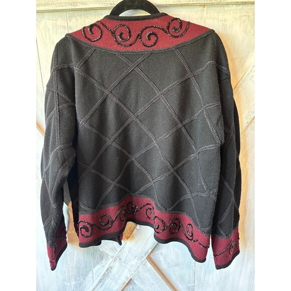 VINTAGE All Week Long Cardigan Sweater Women's Large L Cottagecore Grandmacore - Picture 4 of 5